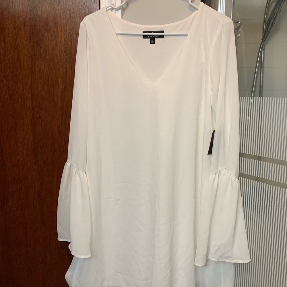 Lulus White Dress; Bell Sleeve!